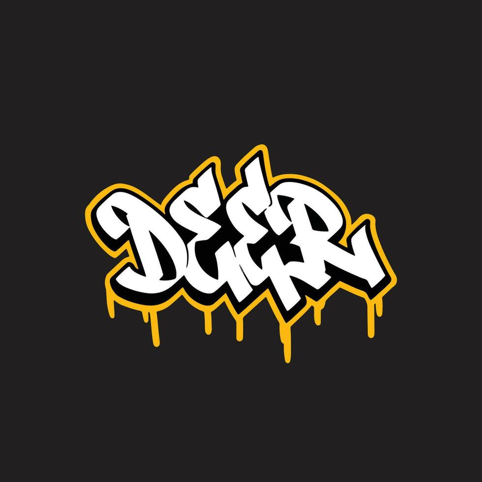 graffiti vector tagging letter word text street art mural hand draw