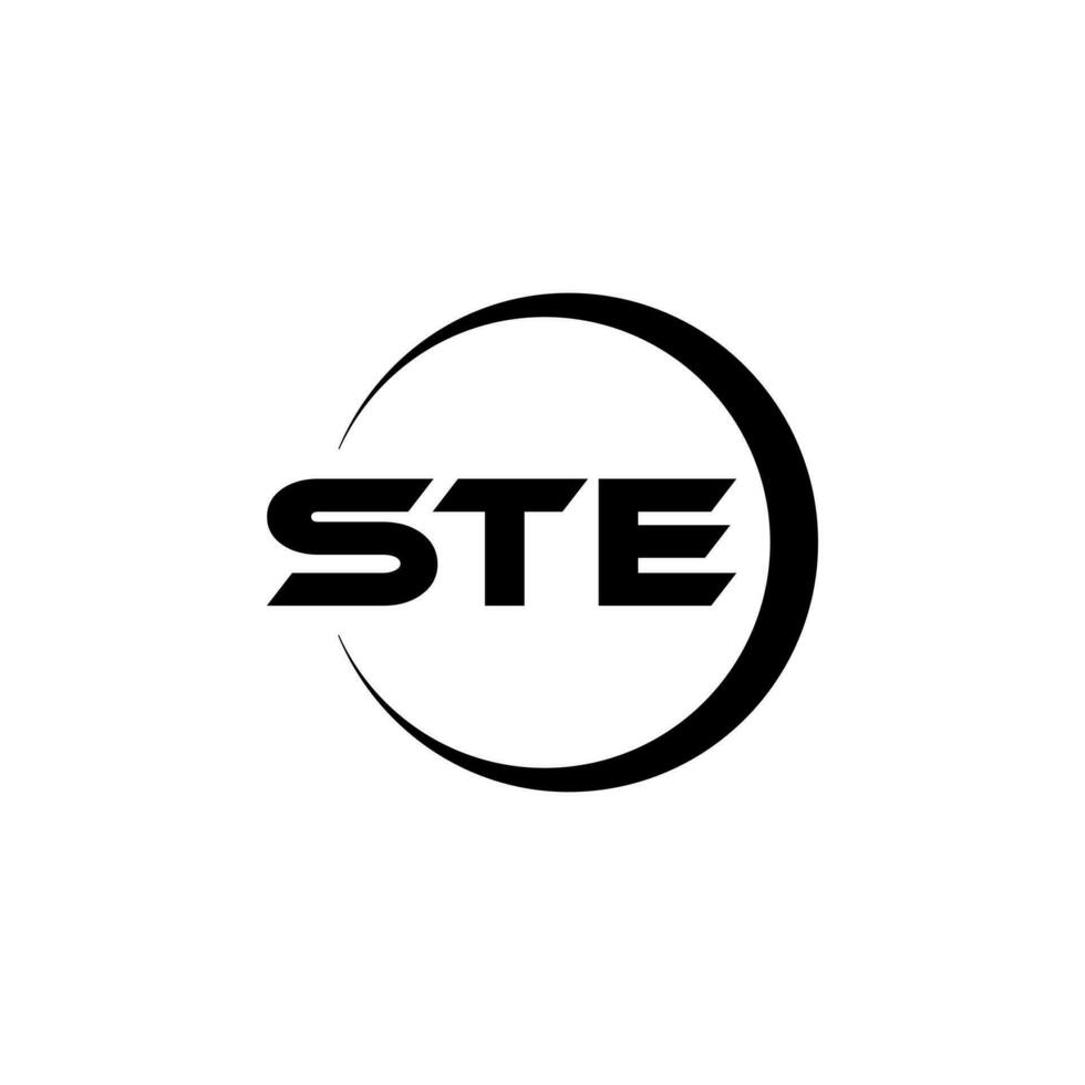 STE Letter Logo Design, Inspiration for a Unique Identity. Modern Elegance and Creative Design. Watermark Your Success with the Striking this Logo. vector