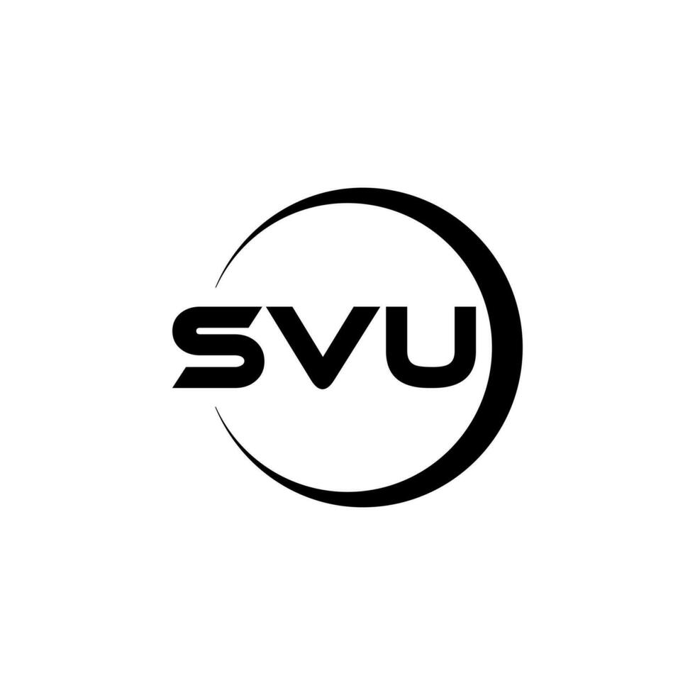 svu letra logo diseño, inspiración para un único identidad. moderno elegancia y creativo diseño. filigrana tu éxito con el sorprendentes esta logo. vector