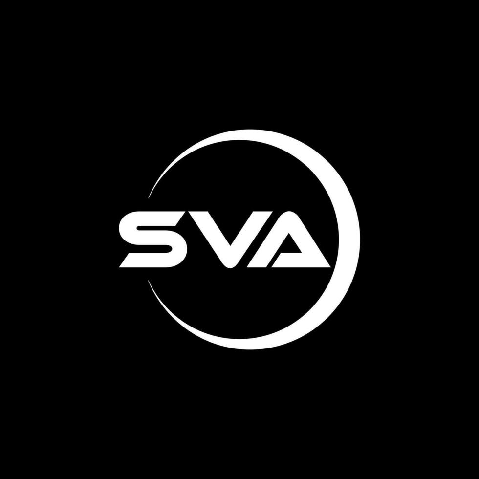 SVA Letter Logo Design, Inspiration for a Unique Identity. Modern Elegance and Creative Design. Watermark Your Success with the Striking this Logo. vector