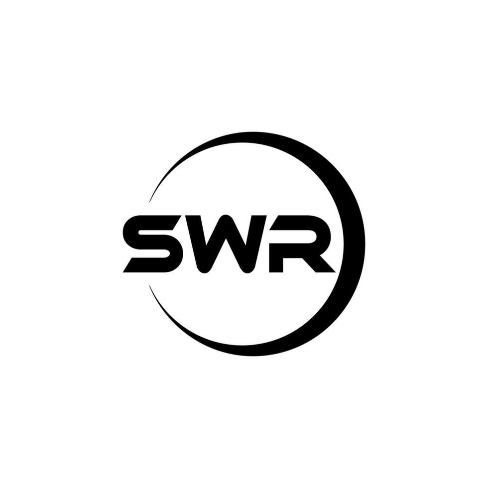 SWR Letter Logo Design, Inspiration for a Unique Identity. Modern Elegance and Creative Design. Watermark Your Success with the Striking this Logo. vector