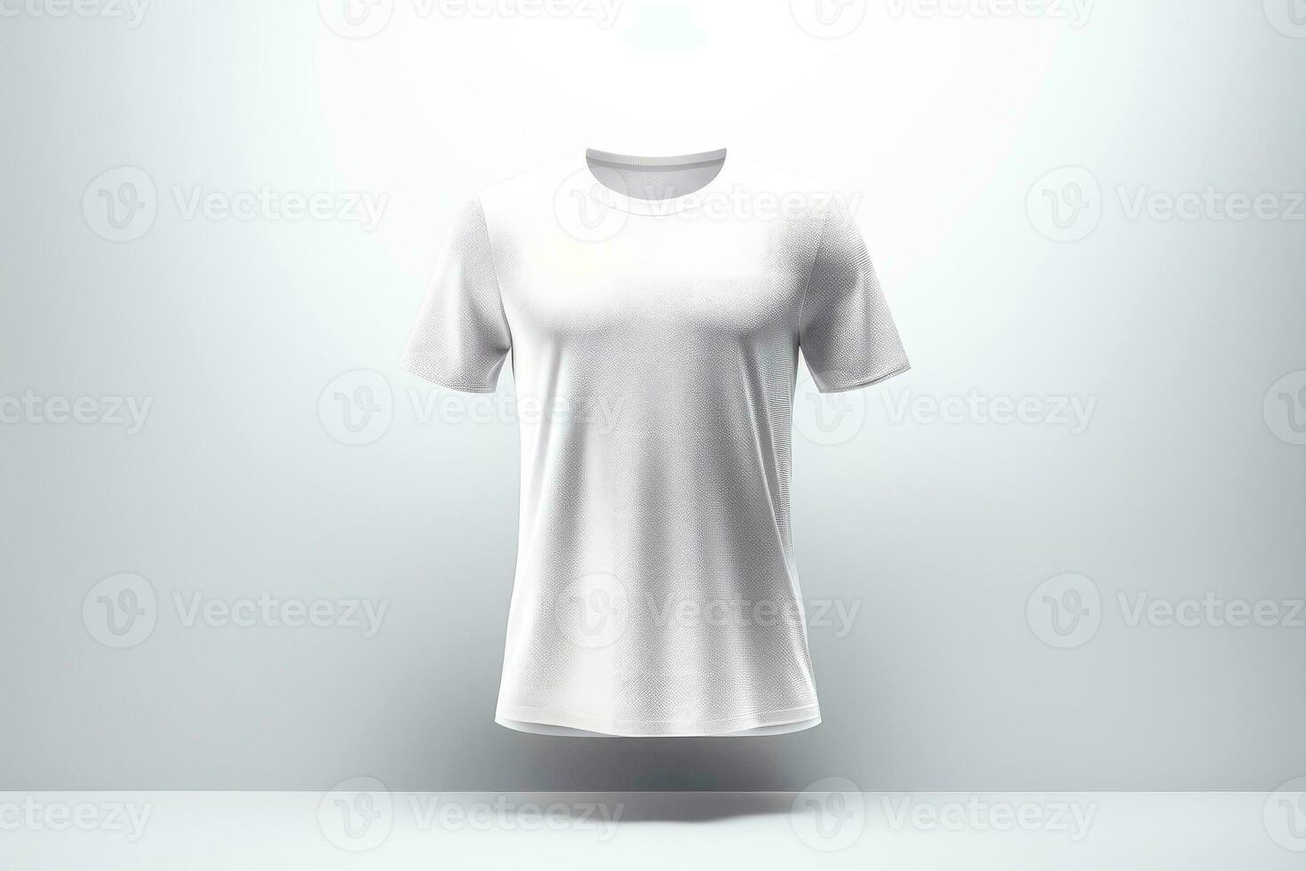 Mockup sports football team uniforms white shirt, Generative AI illustration photo