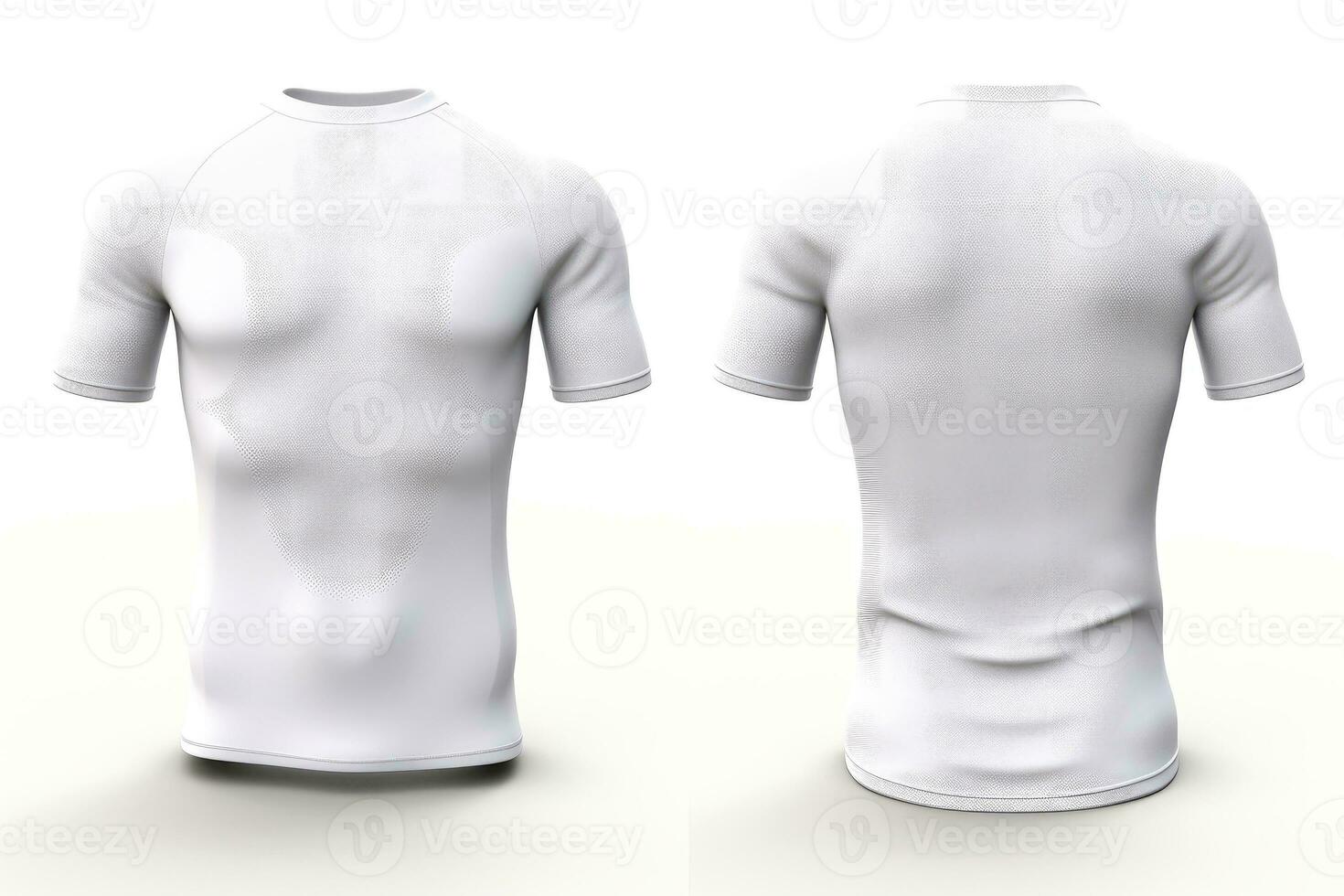 Mockup sports football team uniforms white shirt, Generative AI illustration photo