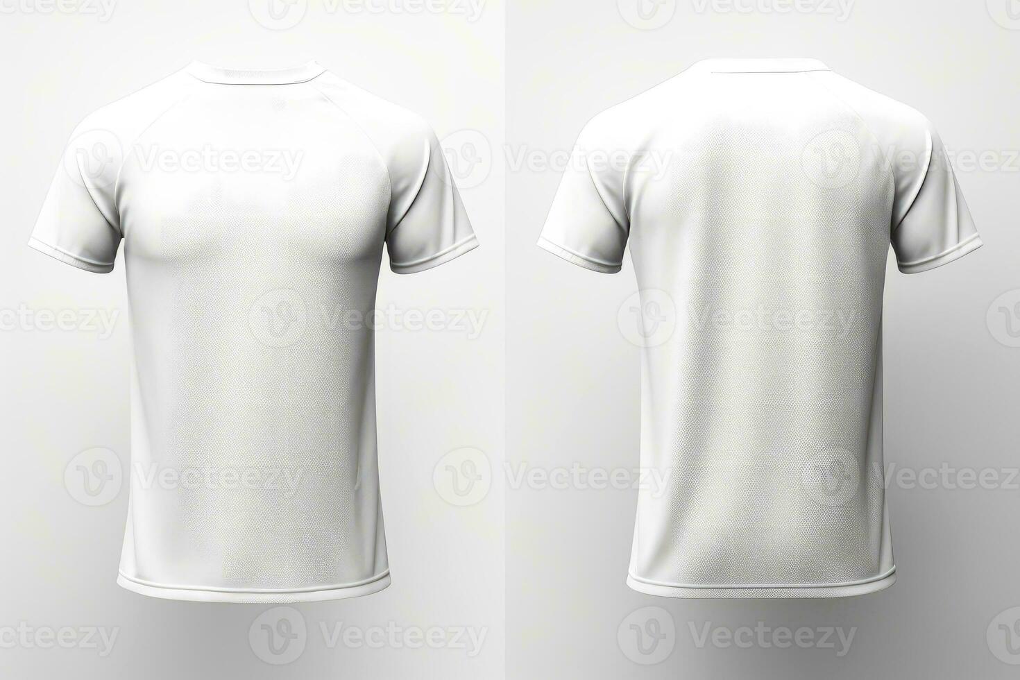 Mockup sports football team uniforms white shirt, Generative AI illustration photo