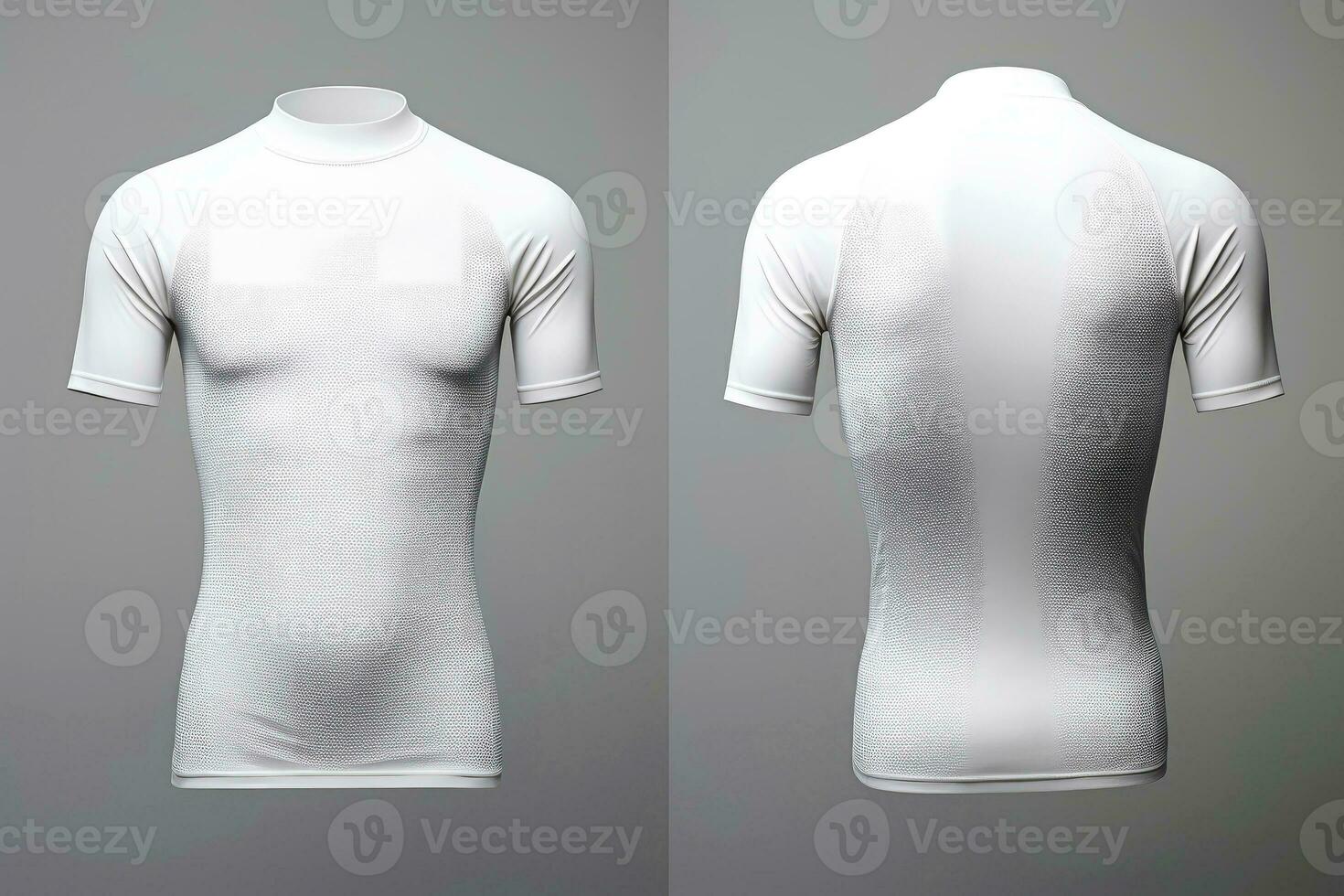 Mockup sports football team uniforms white shirt, Generative AI illustration photo