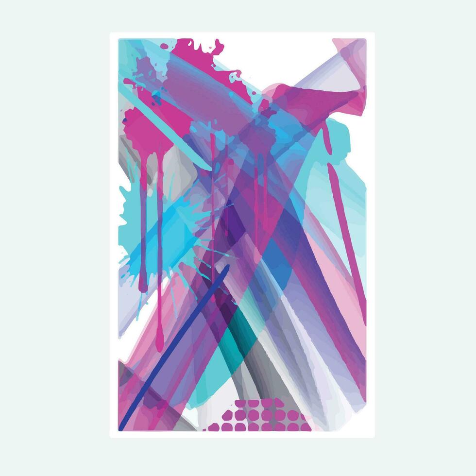 wall painting abstract mural street art packaging color splash background vector