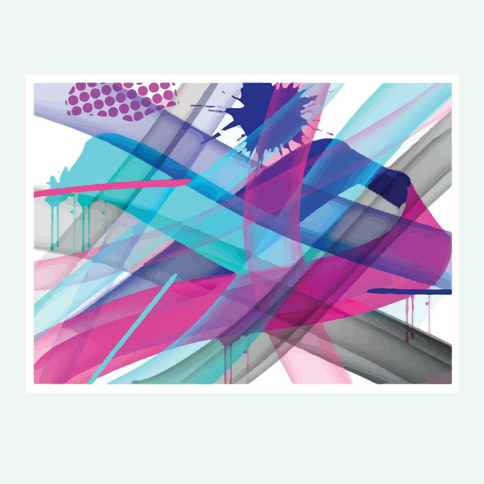 wall painting abstract mural street art packaging color splash background vector