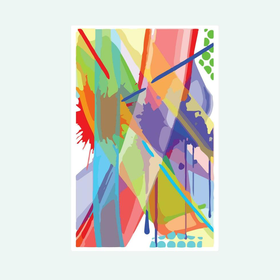 wall painting abstract mural street art packaging color splash background vector