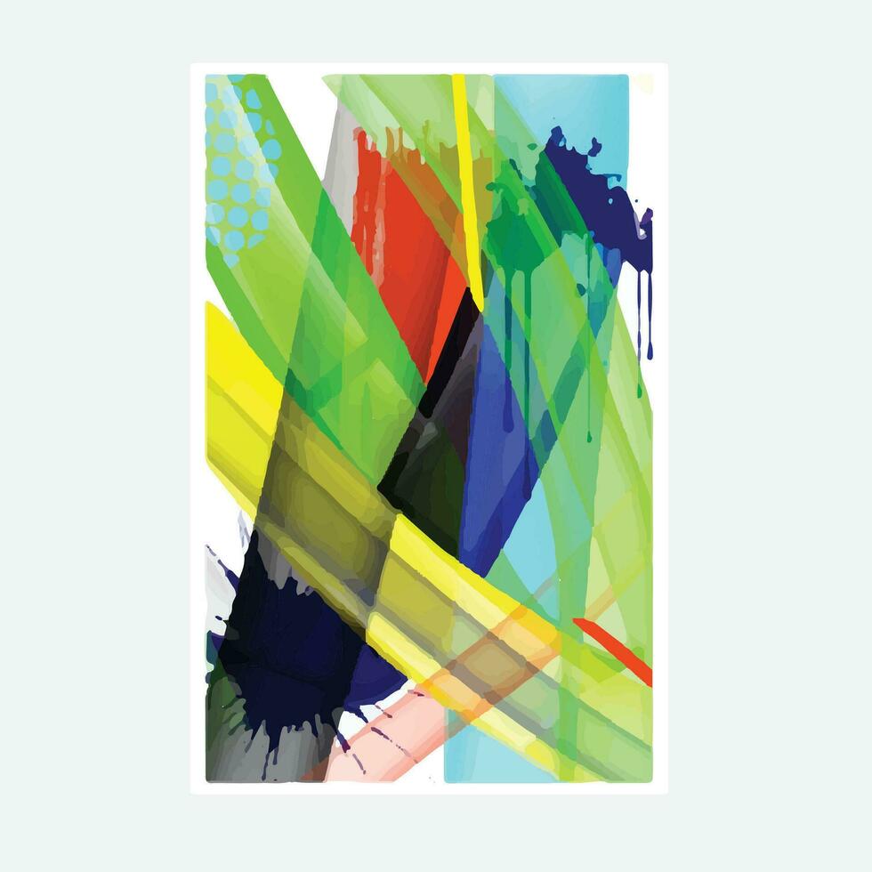 wall painting abstract mural street art packaging color splash background vector