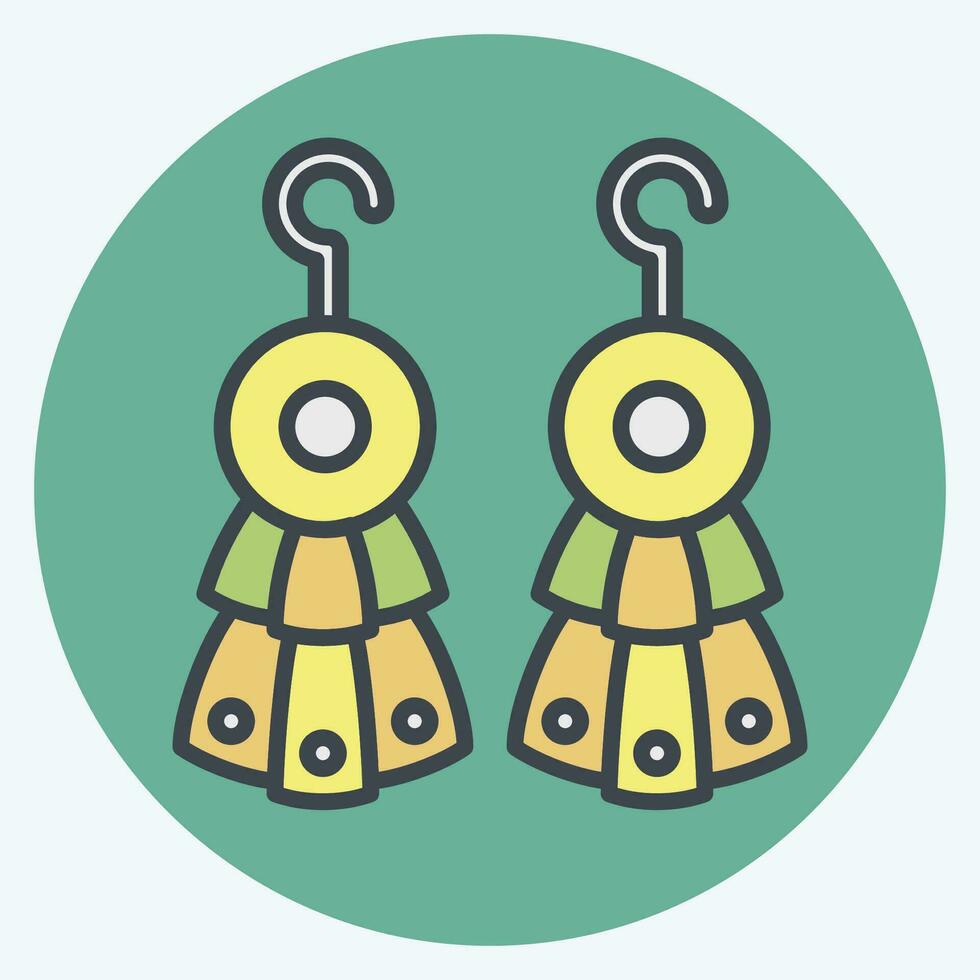 Icon Pabrik Earnings. related to Indigenous People symbol. color mate style. simple design editable. simple illustration vector