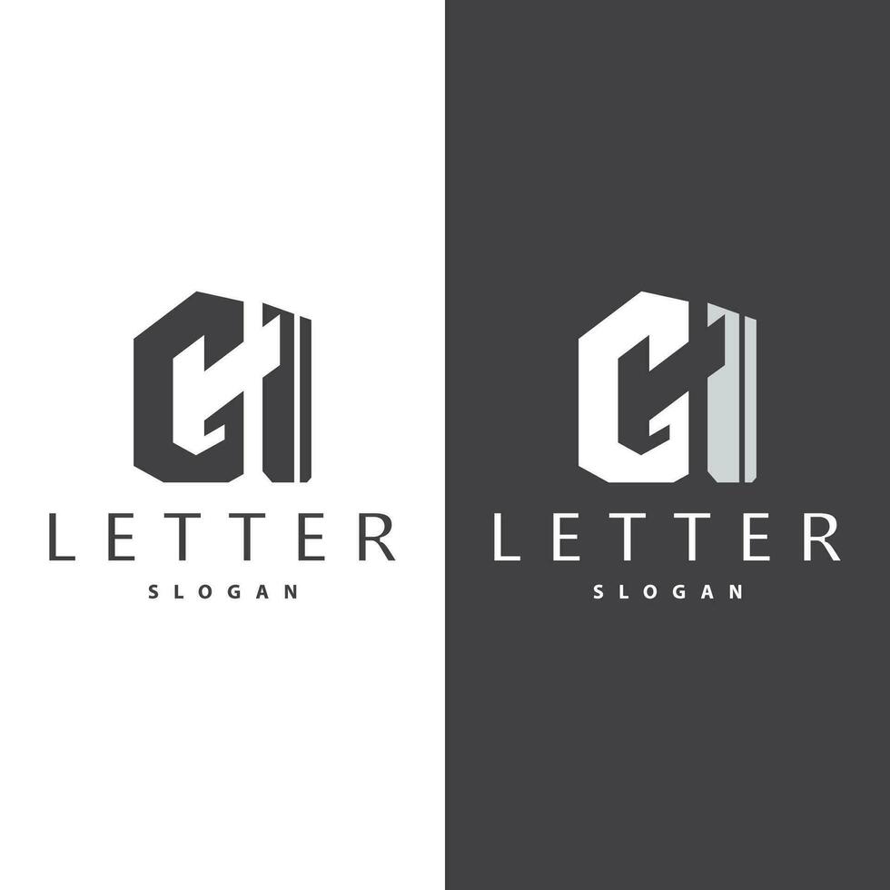 mínimo inicial gh letra logo, moderno y lujo icono vector modelo elemento