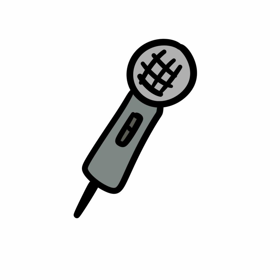 microphone cartoon on white background 28862340 Stock Photo at Vecteezy