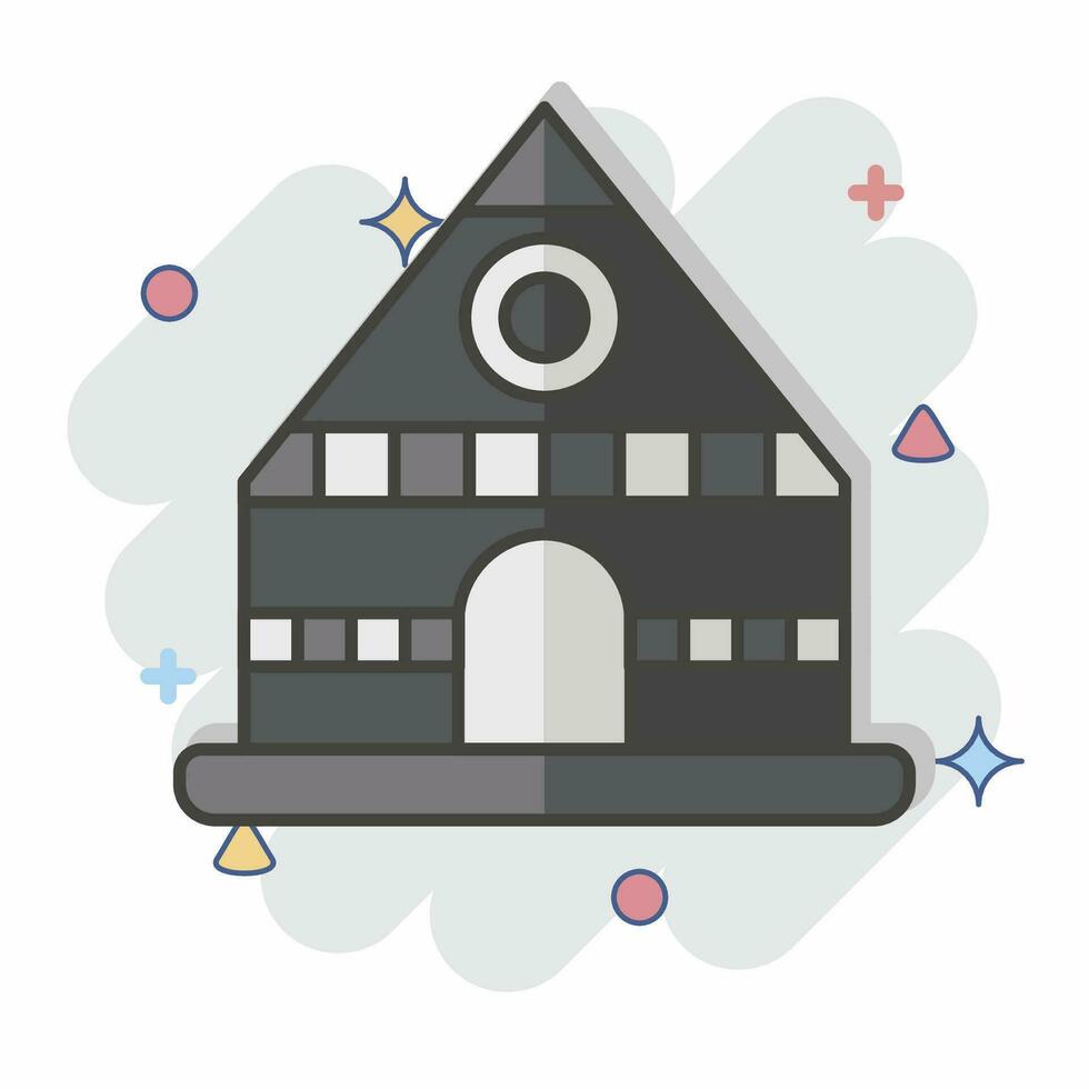 Icon Tent. related to Indigenous People symbol. comic style. simple design editable. simple illustration vector