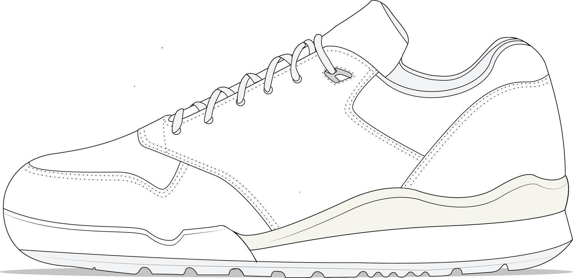 retro zapatilla de deporte diseño vector modelo