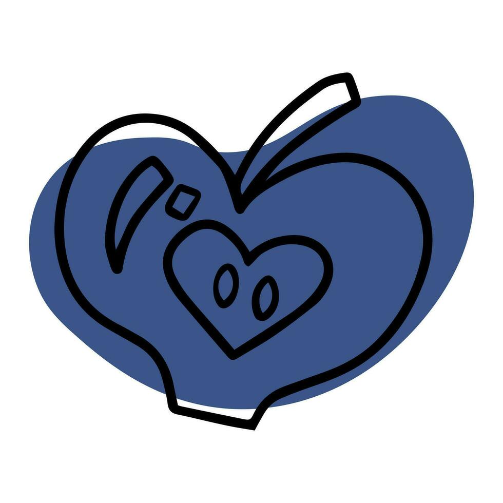 Hanukkah apple doodle. Appetizer for a festive dinner vector