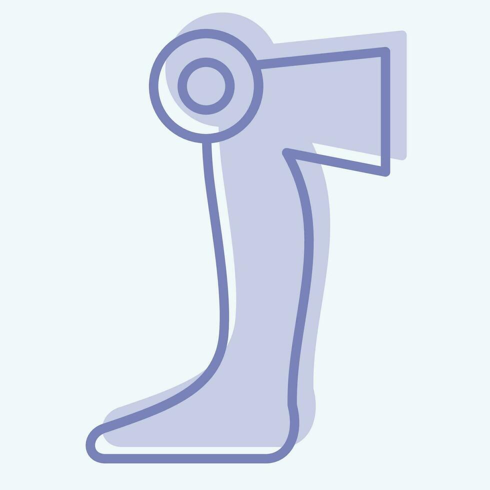 Icon Knee. related to Body Ache symbol. two tone style. simple design editable. simple illustration vector