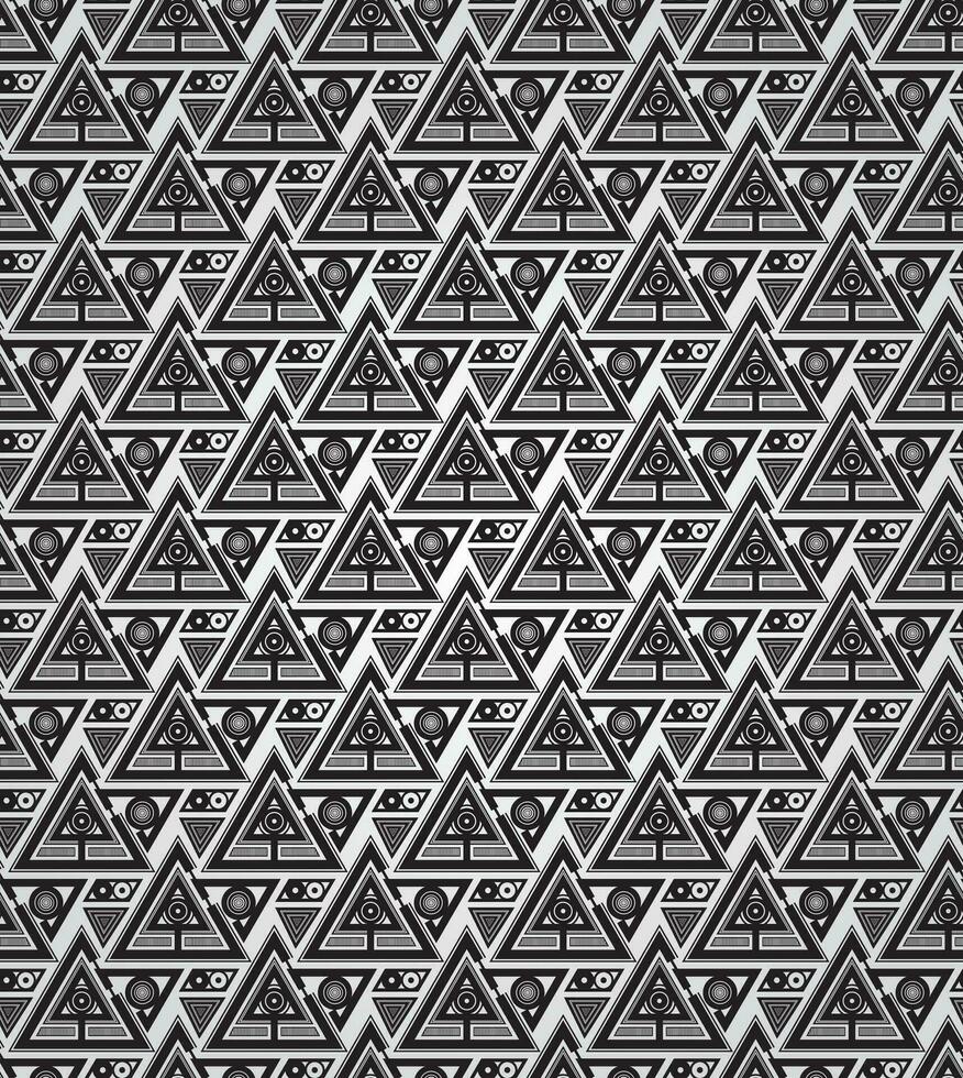 Abstract Geometric Gothic Pattern Design vector