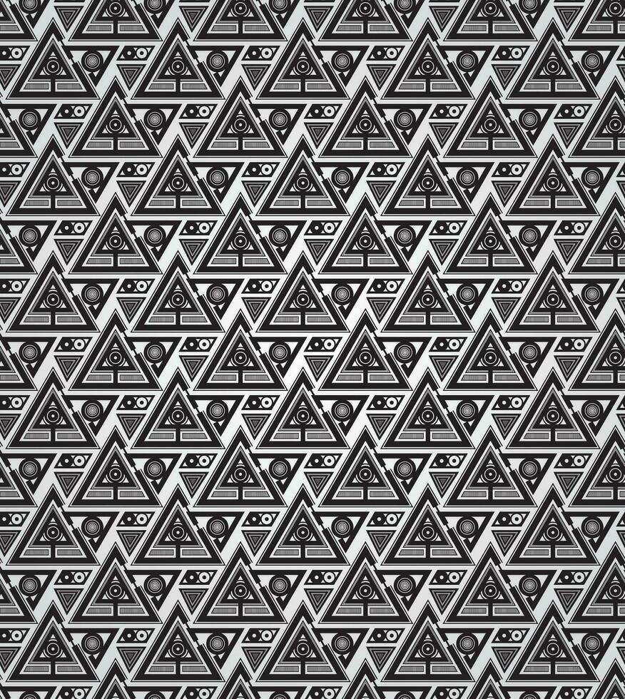 Abstract Geometric Gothic Pattern Design vector