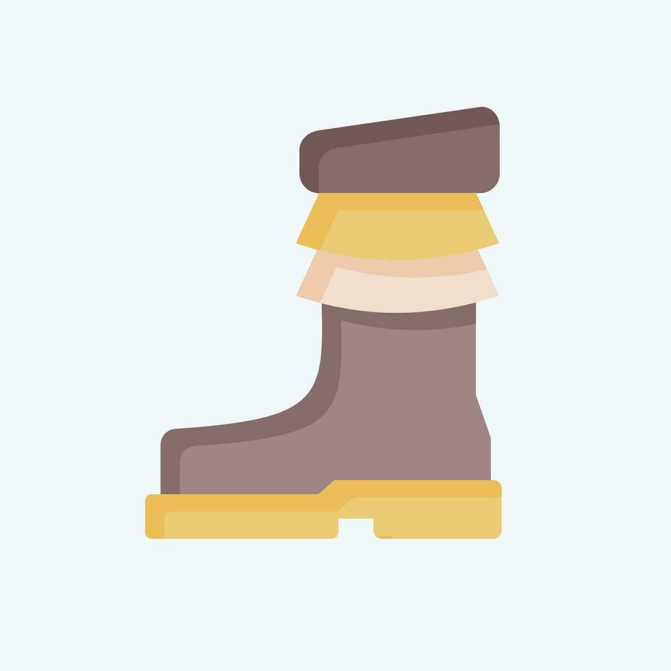 Icon Shoes. related to Indigenous People symbol. flat style. simple design editable. simple illustration vector