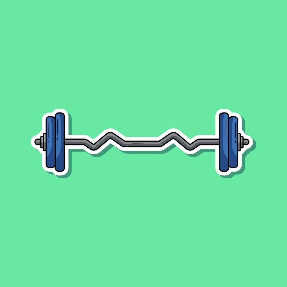 Gym element cartoon, vector illustration sticker. Vector eps 10