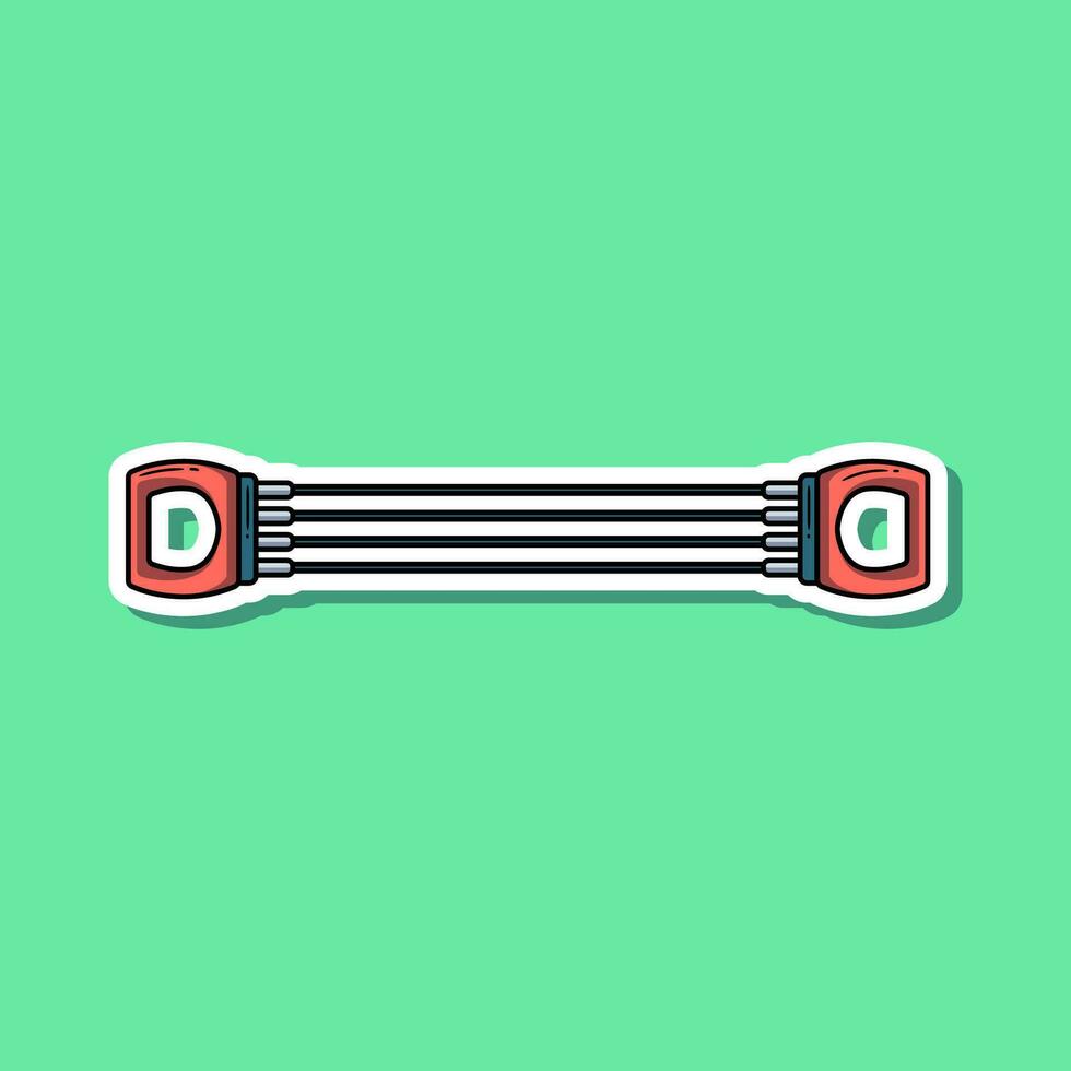 Gym element cartoon, vector illustration sticker. Vector eps 10