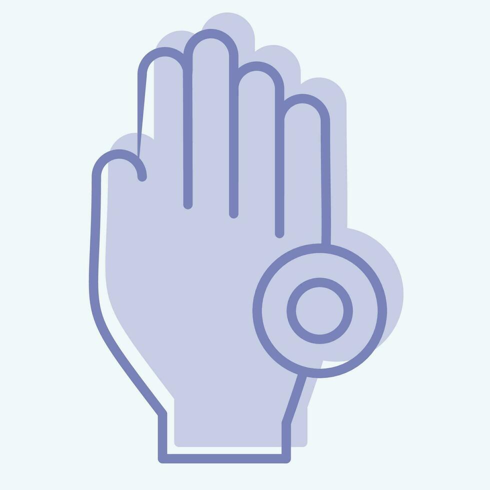 Icon Phantom Pain. related to Body Ache symbol. two tone style. simple design editable. simple illustration vector