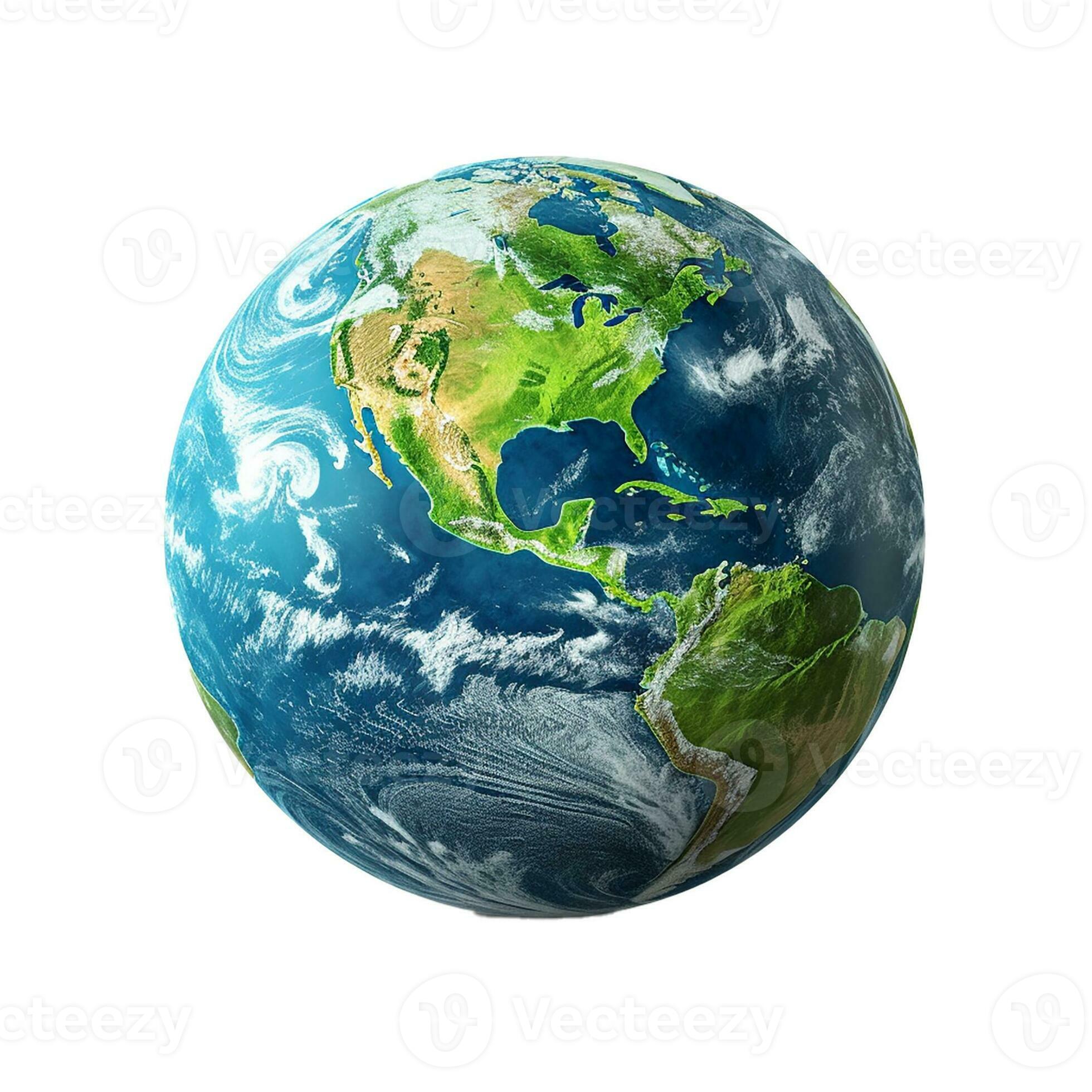 Earth isolated on white background AI Generated 28862983 Stock Photo at