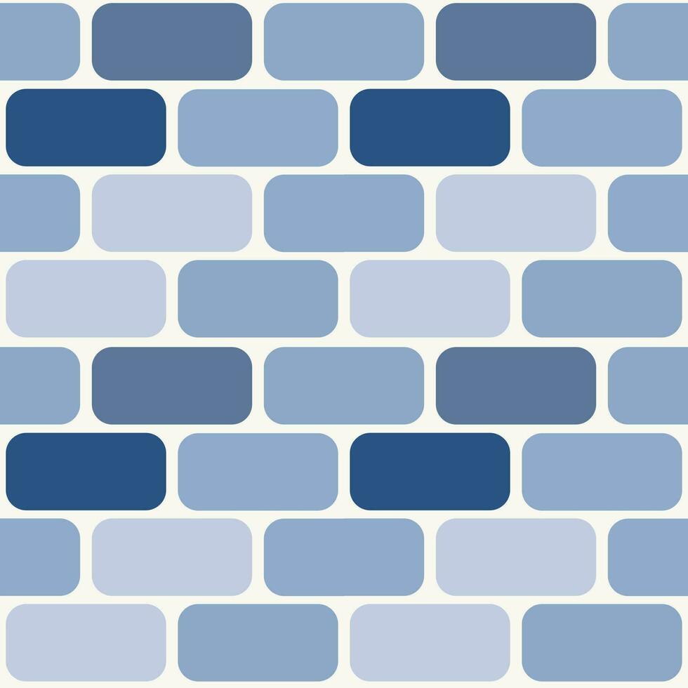 Seamless pattern of blue brick vector