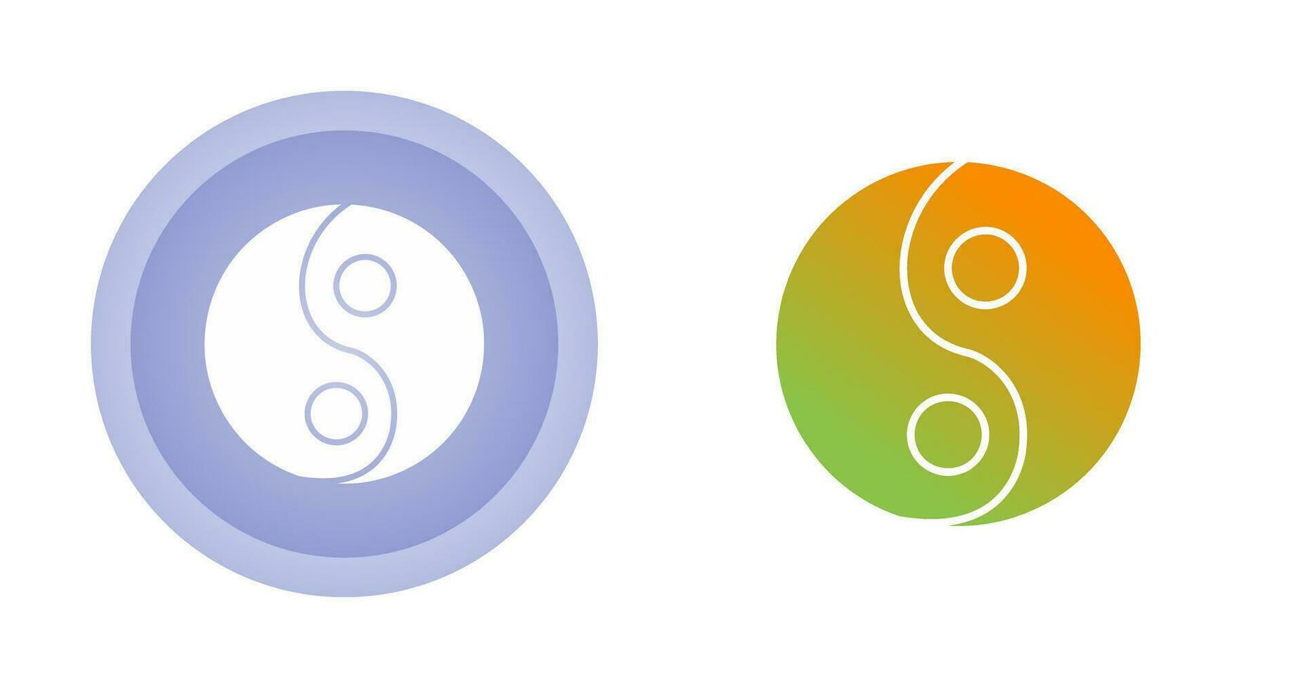 icono de vector de yin yang