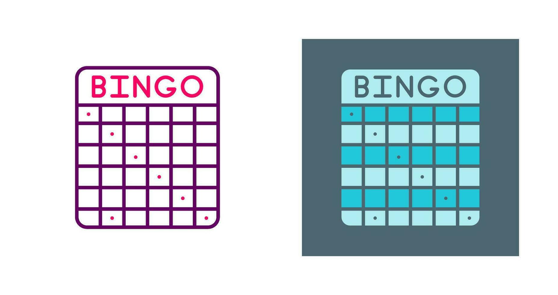 icono de vector de bingo