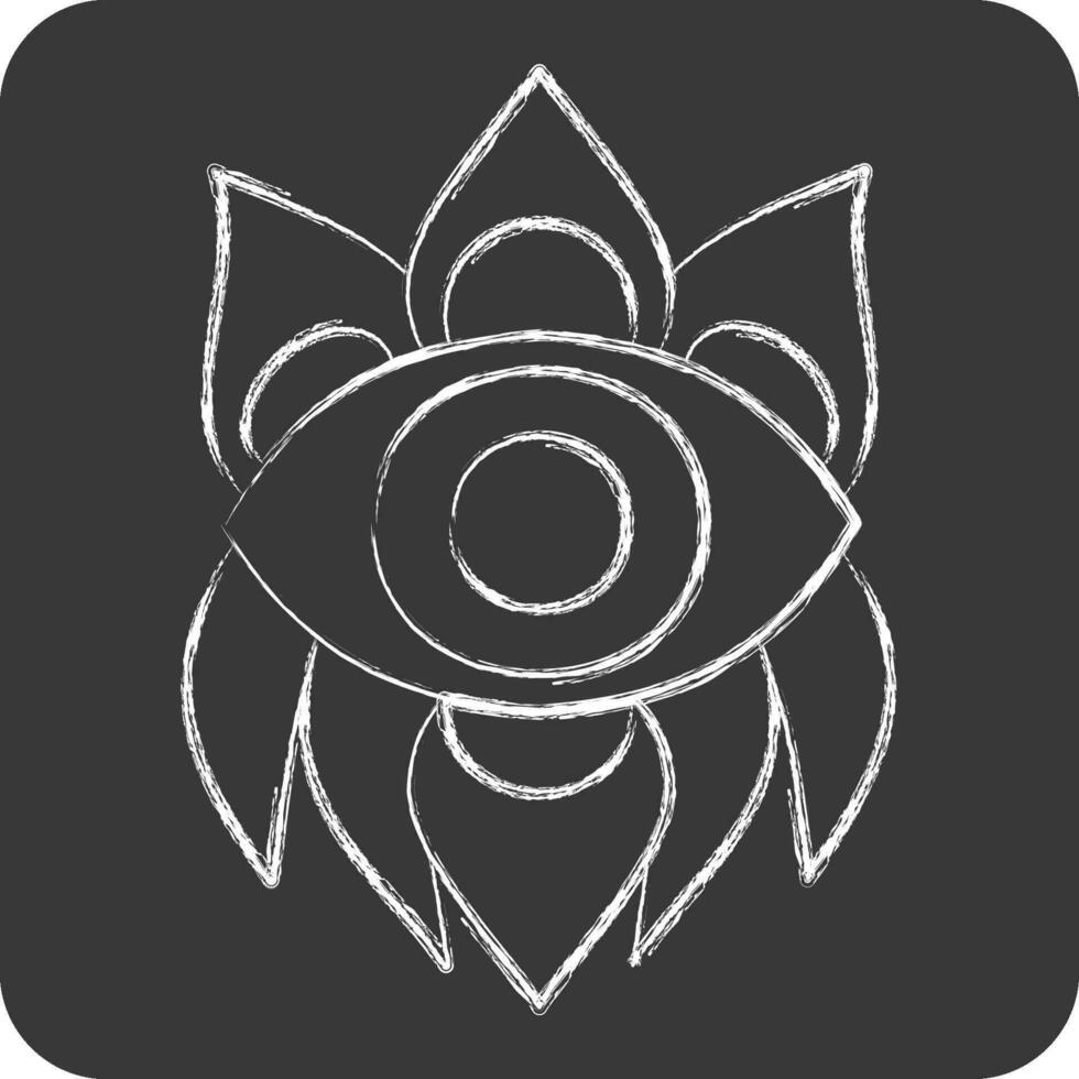 Icon Boho Style. related to Indigenous People symbol. chalk Style. simple design editable. simple illustration vector