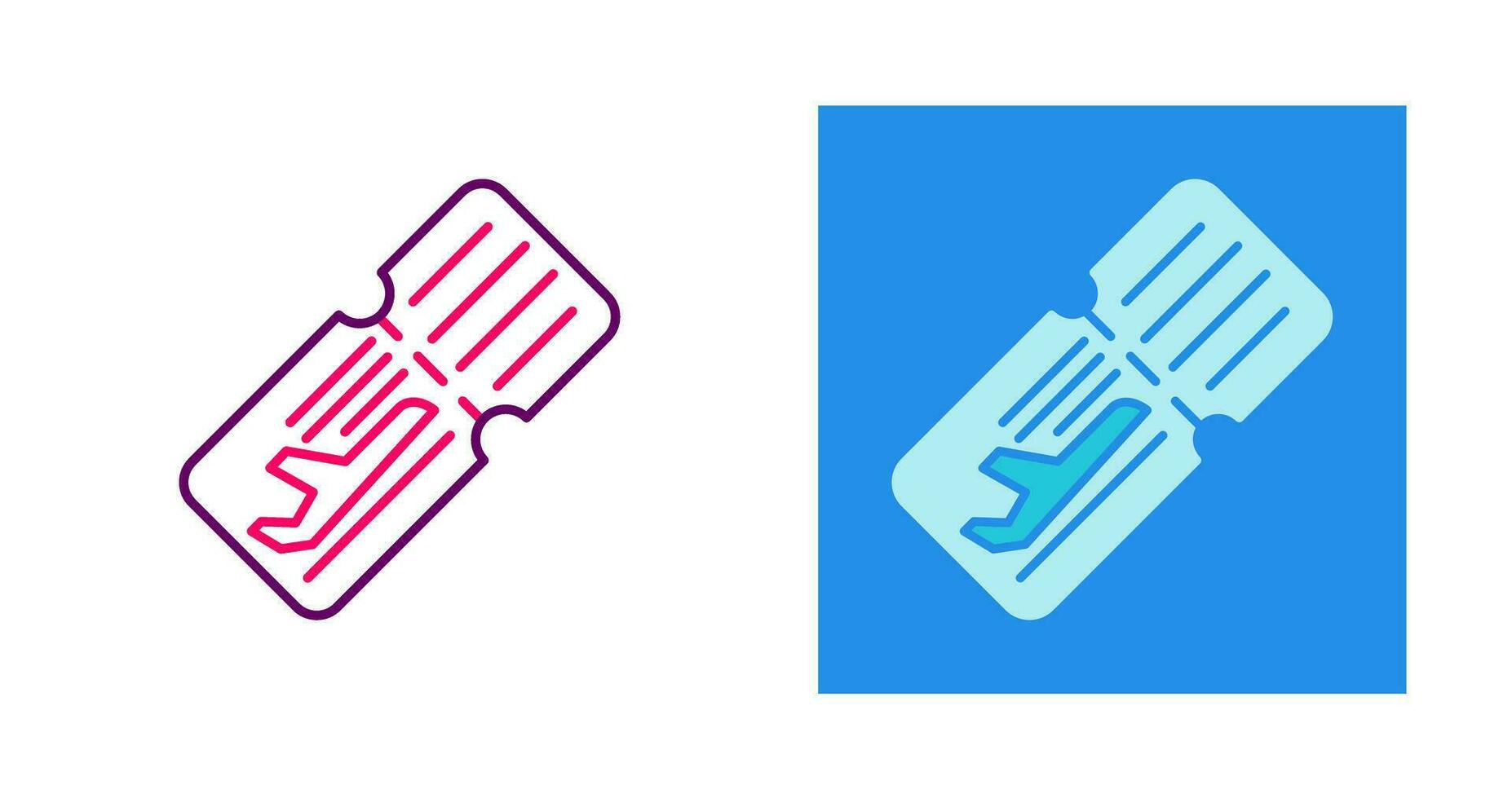 Plane Ticket Vector Icon