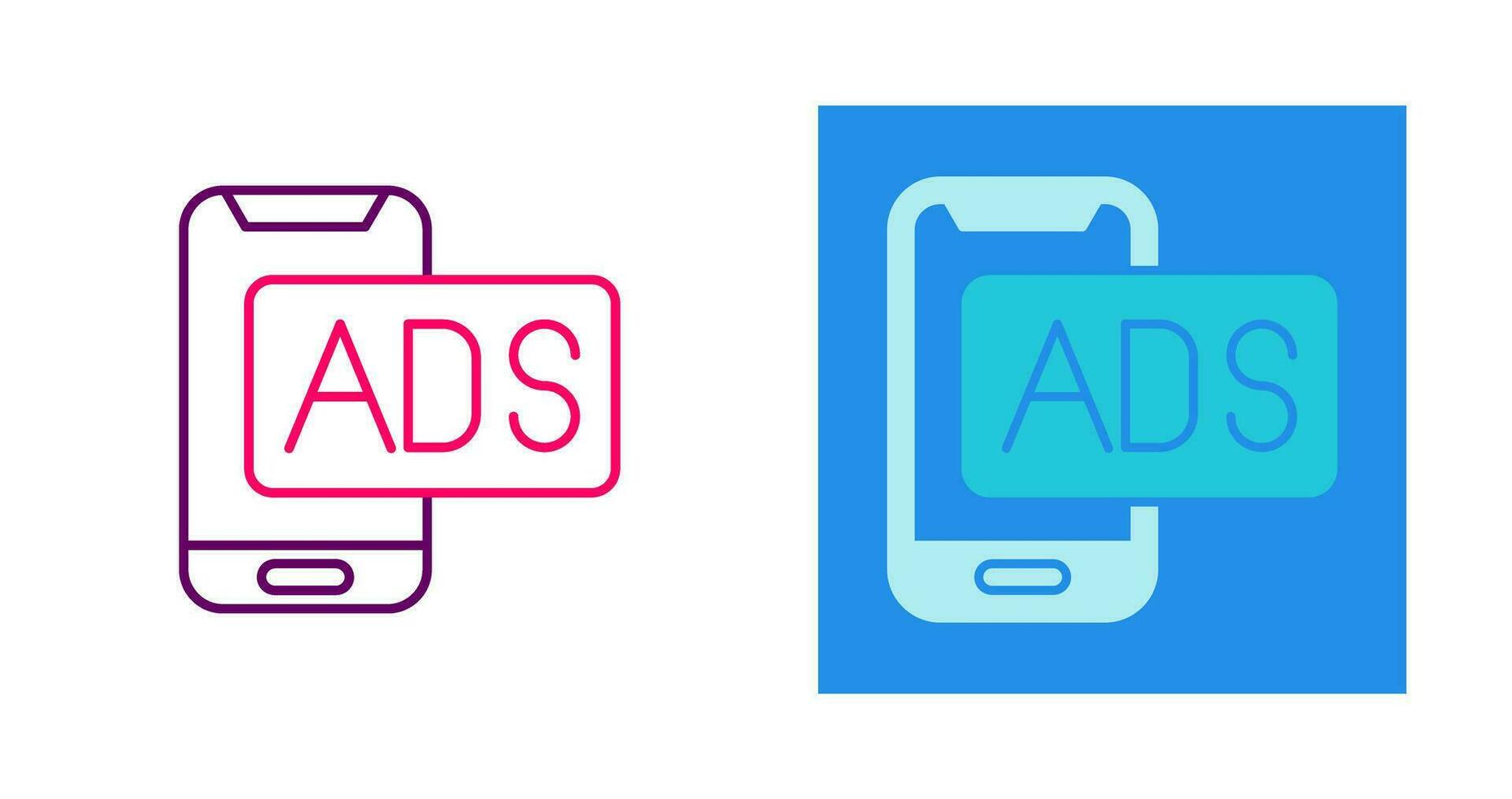 Mobile Advertising Vector Icon