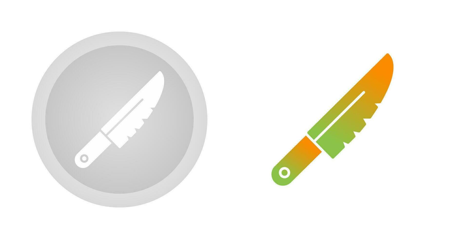 icono de vector de cuchillo