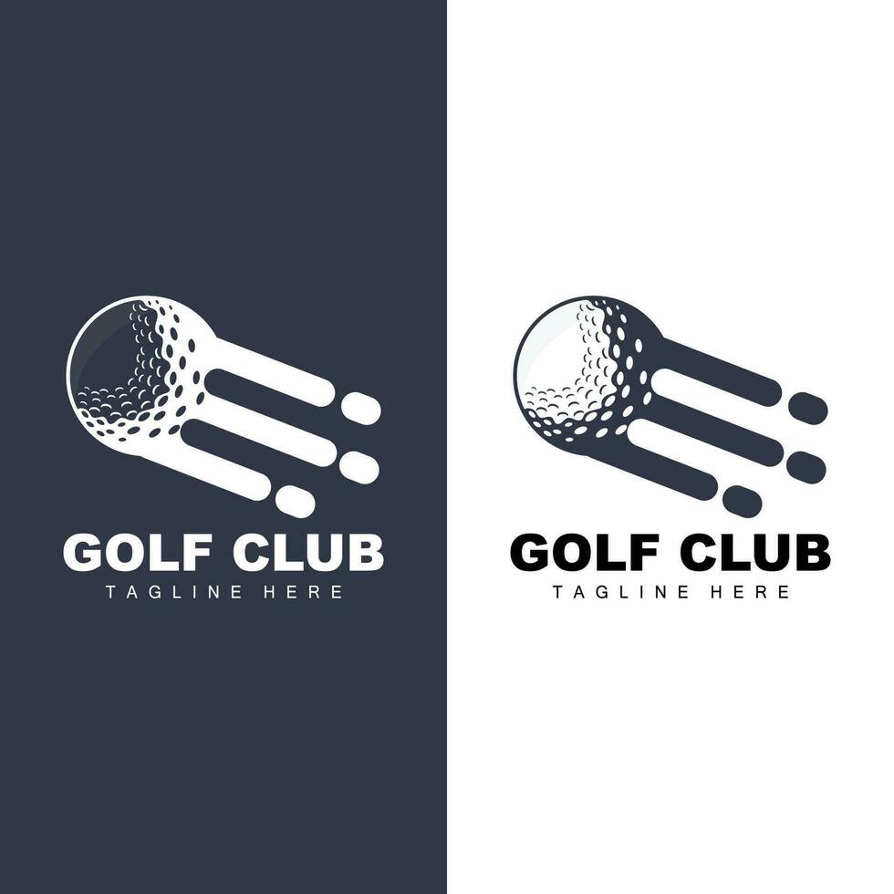 Golf Team Sport Logo Design Tournament Illustration Symbol Template vector