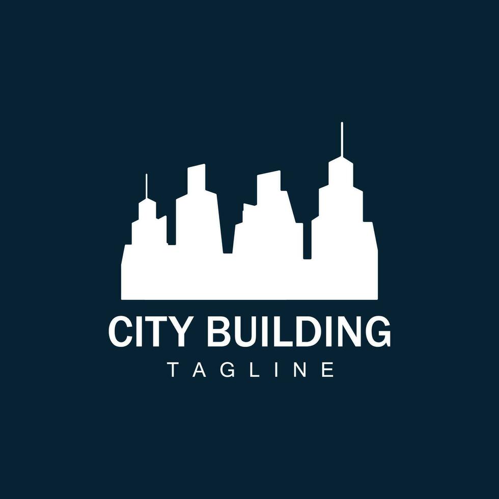 Skyline Building Logo, Simple Modern Design Vector Illustrator Template