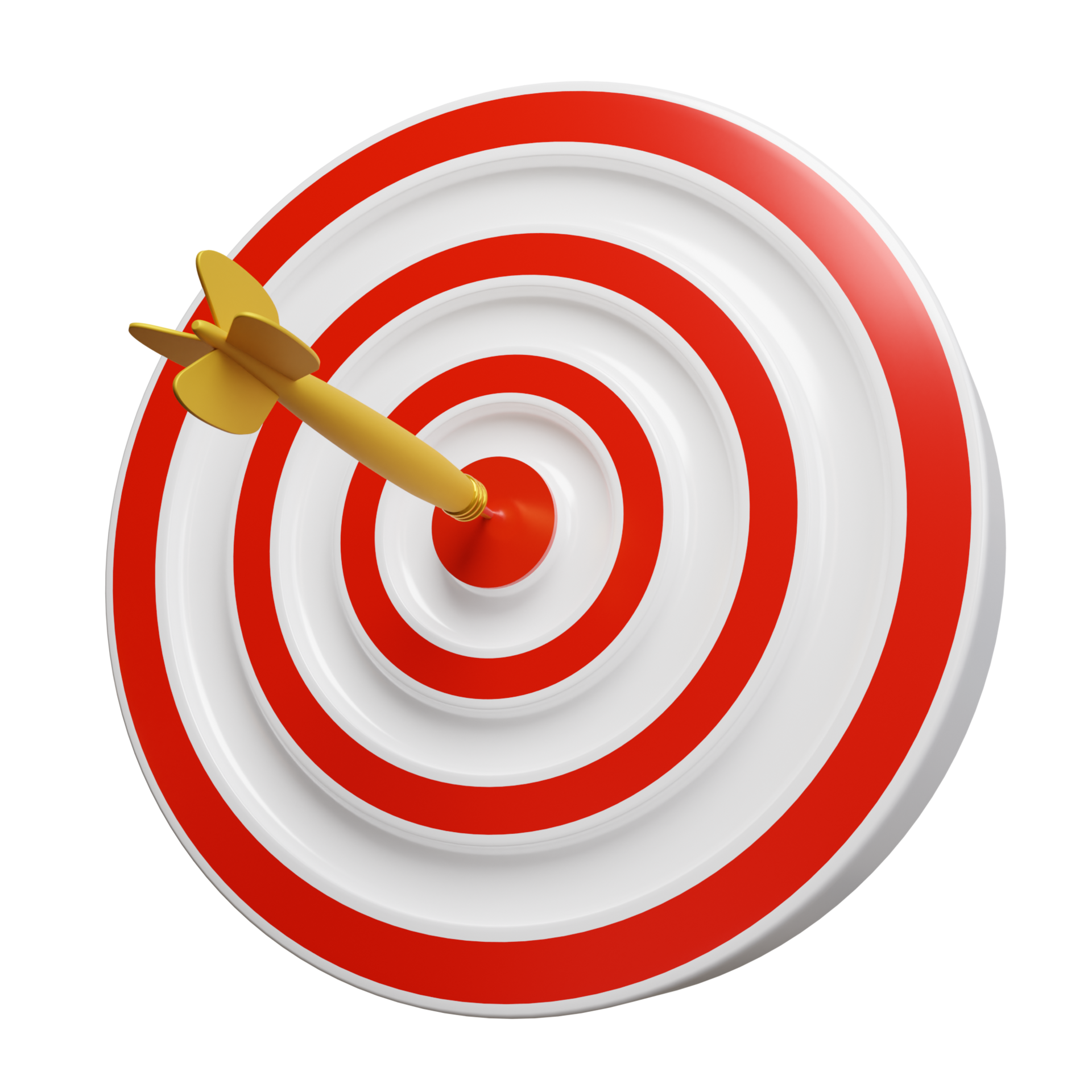 Arrow hits target board. business symbol target audience, selecting a