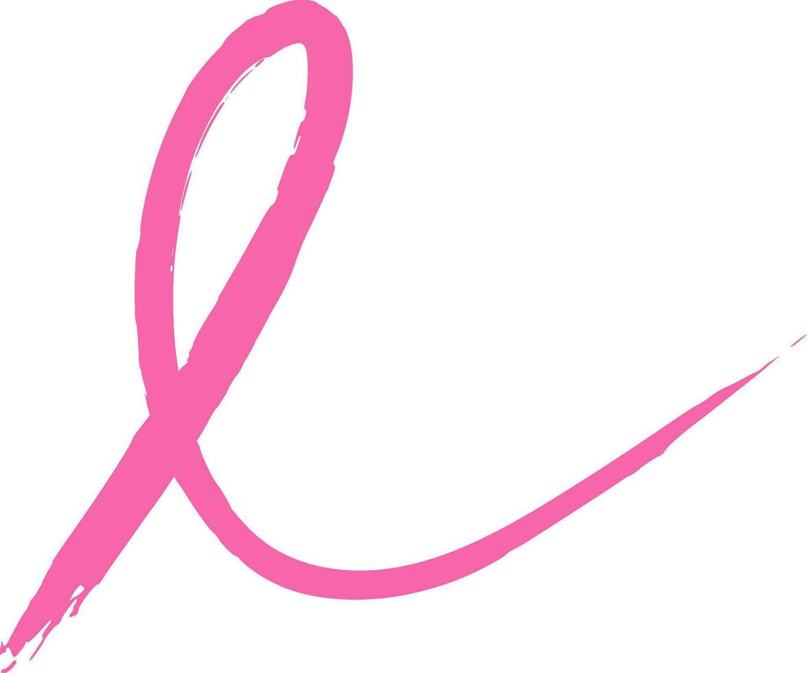 Pink breast cancer awareness ribbon vector