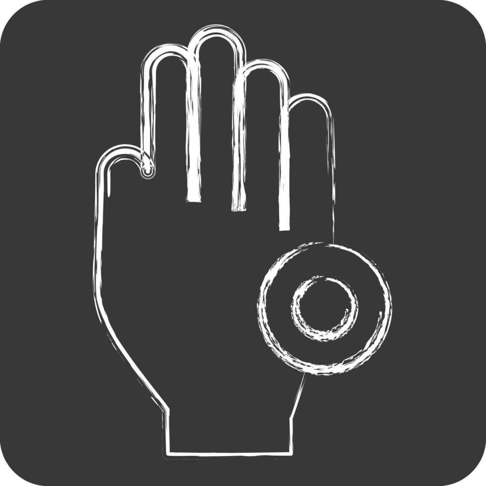 Icon Phantom Pain. related to Body Ache symbol. chalk Style. simple design editable. simple illustration vector