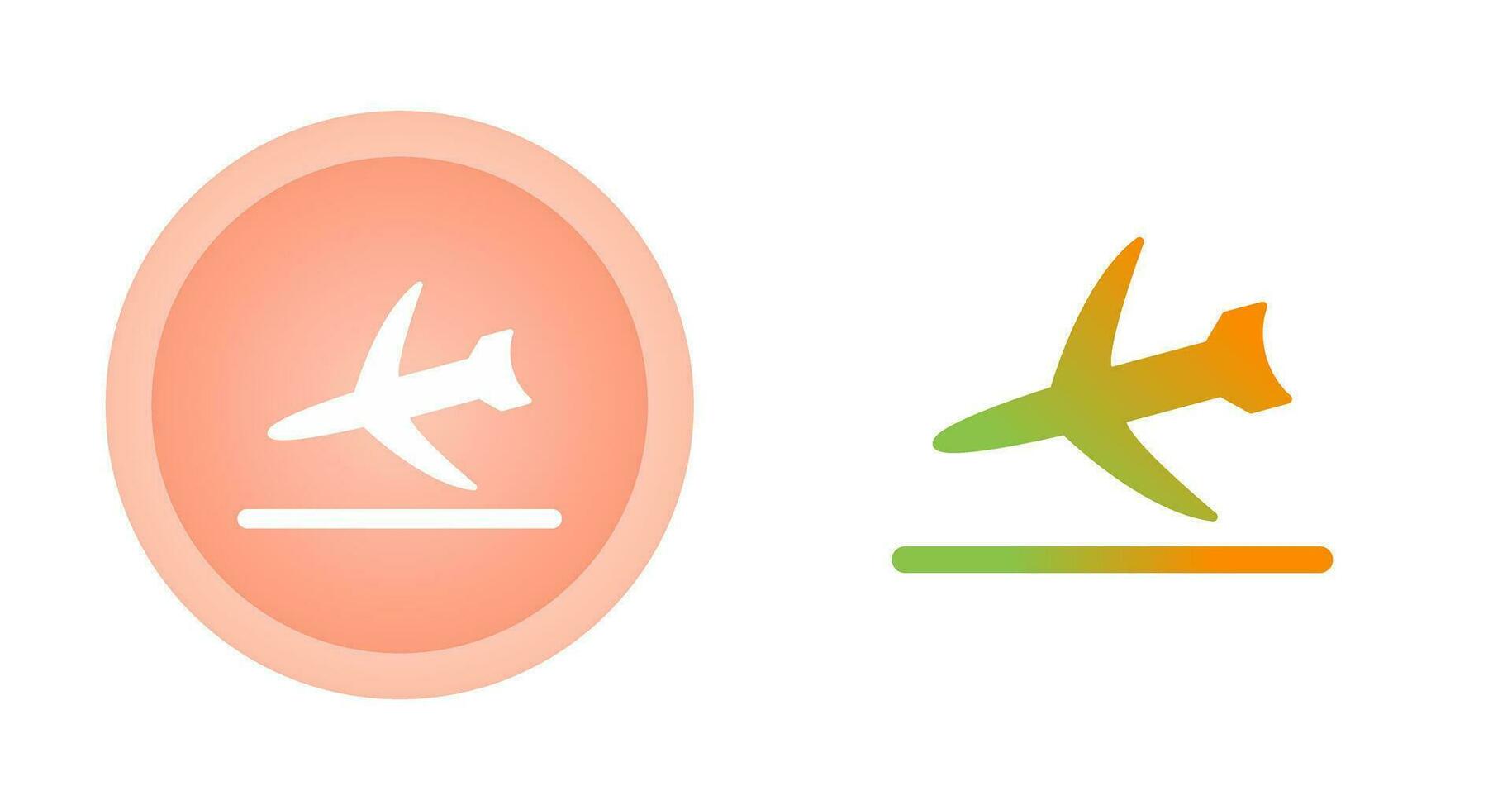 Flight Landing Vector Icon