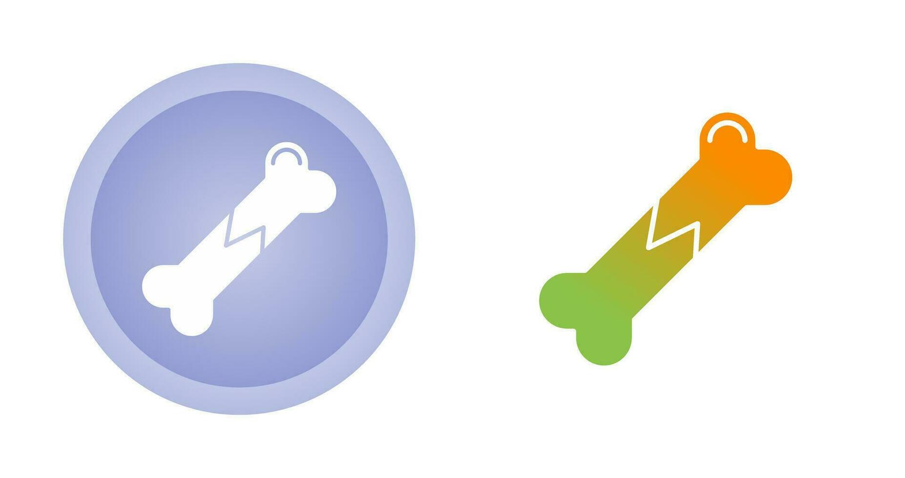 Broken Bone Vector Icon