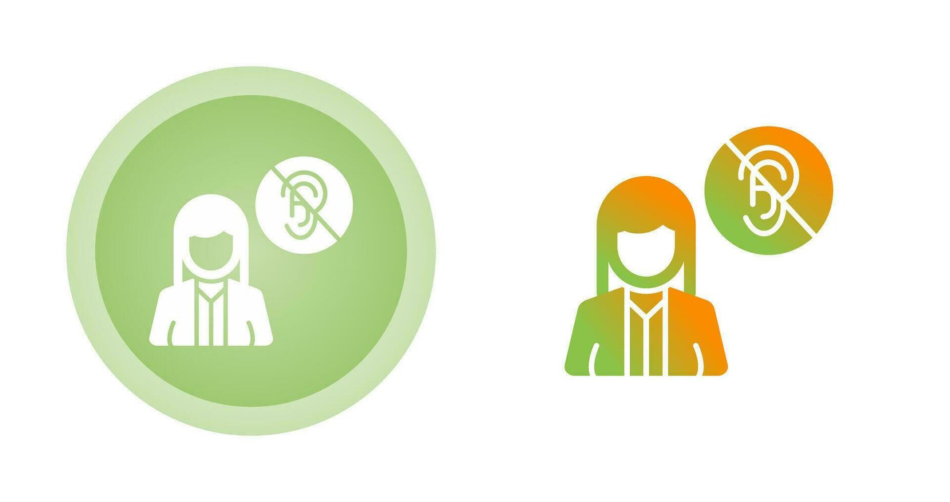 Deaf Vector Icon
