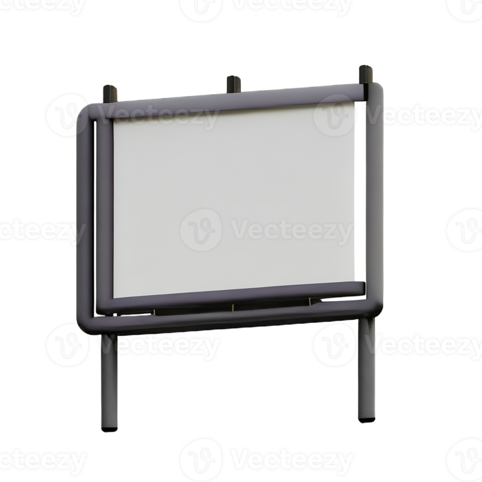 billboard 3d rendering icon illustration png