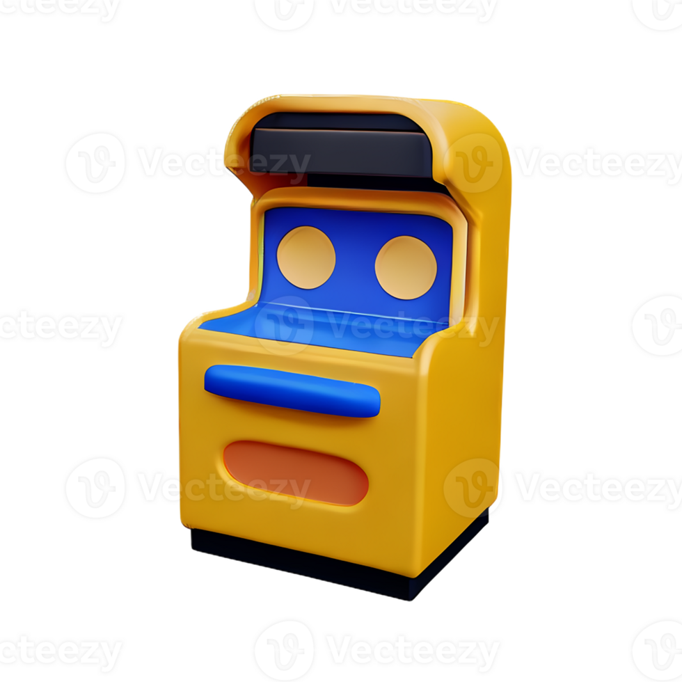 slot machine 3d rendering icon illustration png