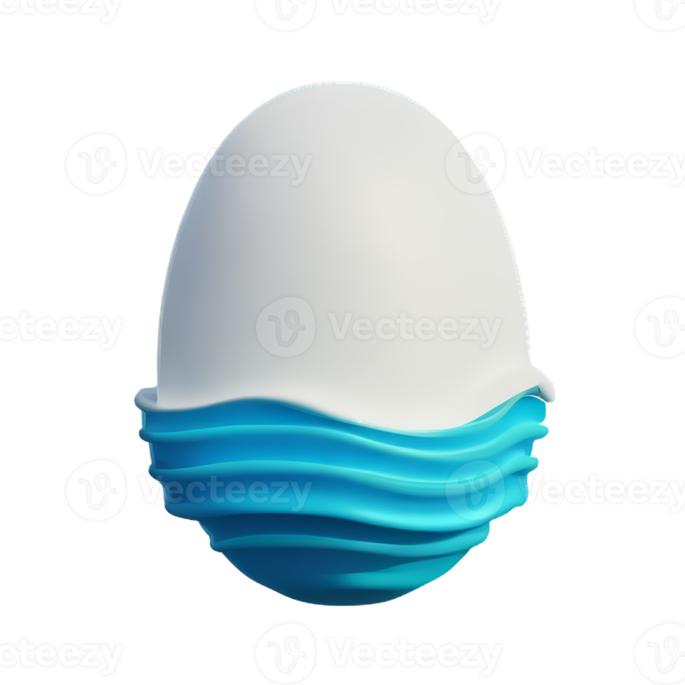 ocean waves 3d rendering icon illustration png