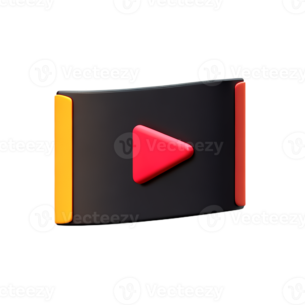 film strip 3d rendering icon illustration png