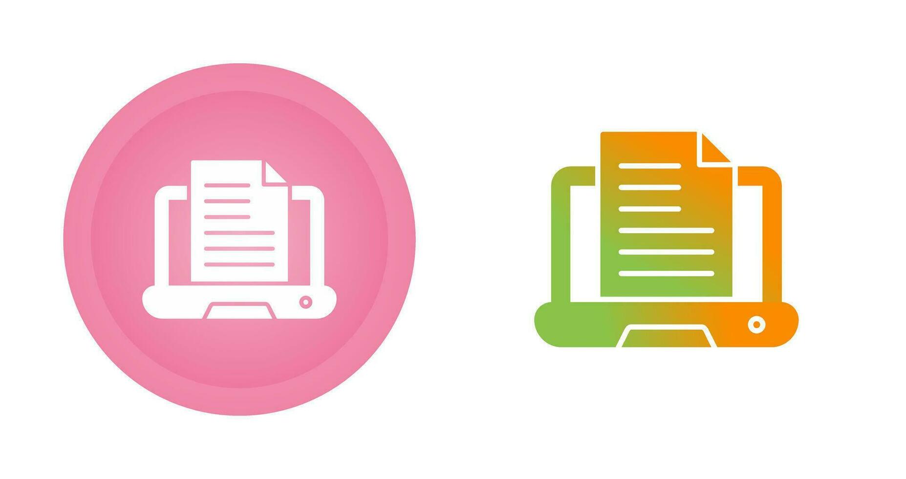 Content Writing Vector Icon