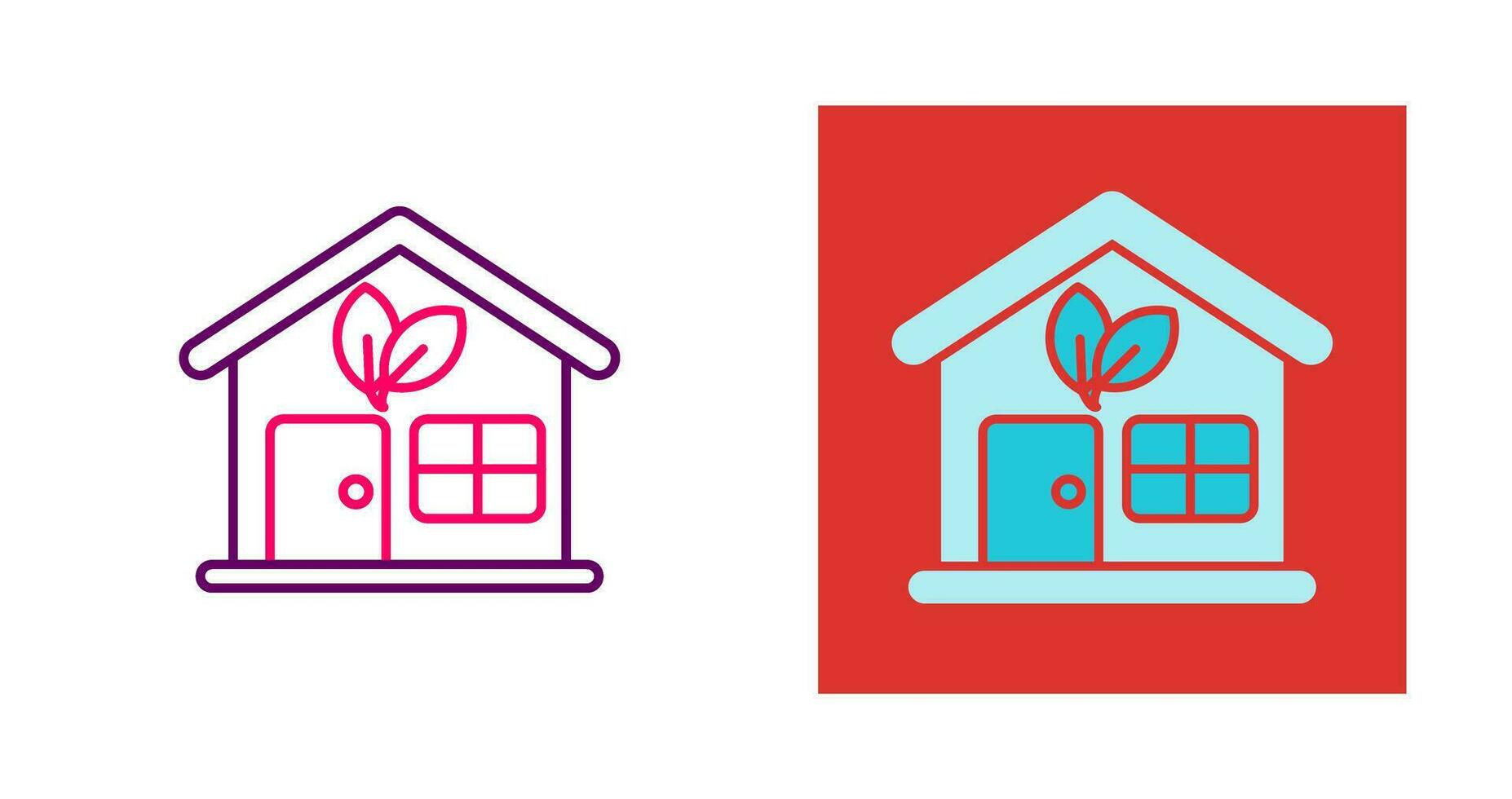 Eco House Vector Icon