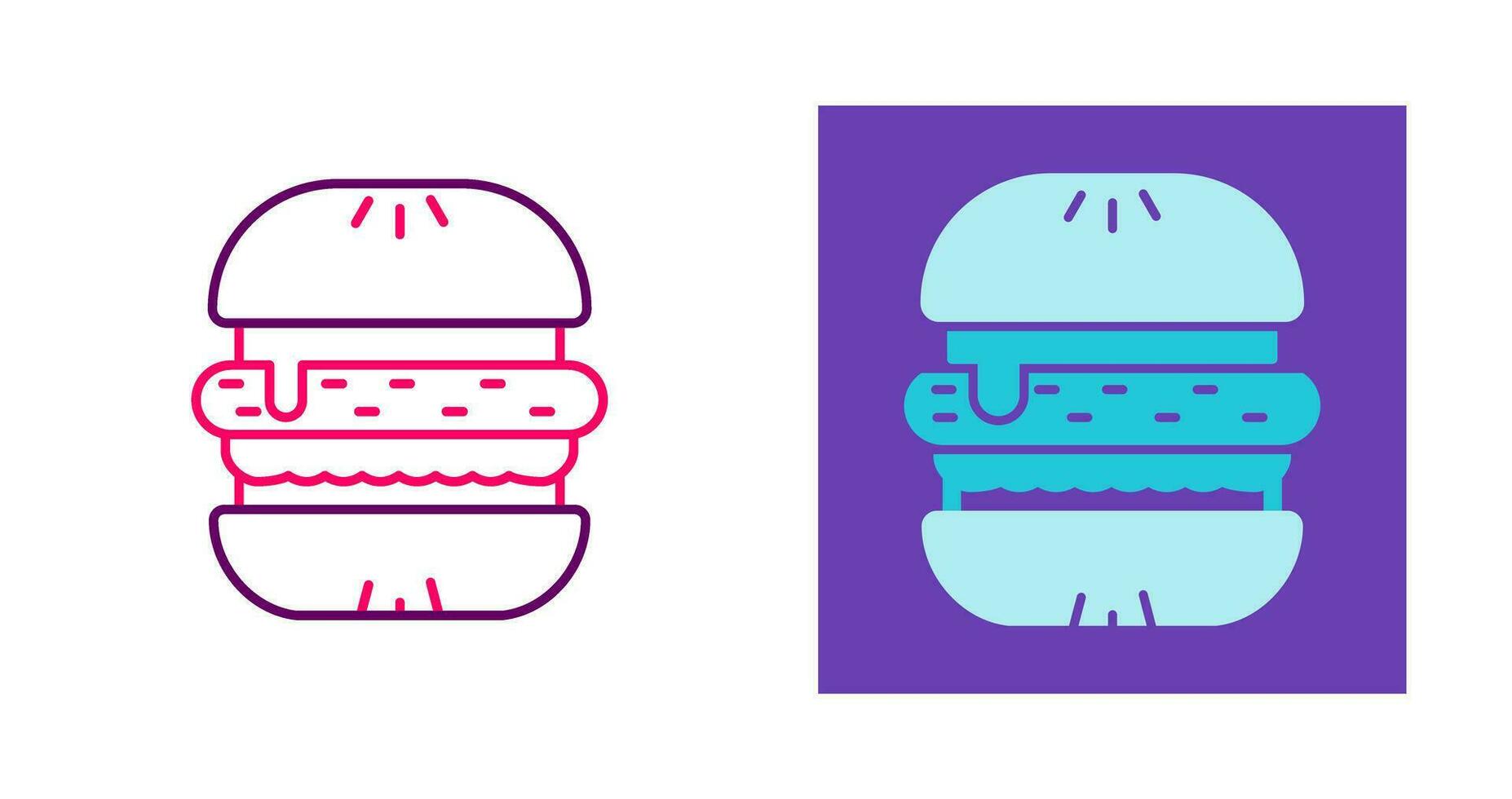 icono de vector de hamburguesa