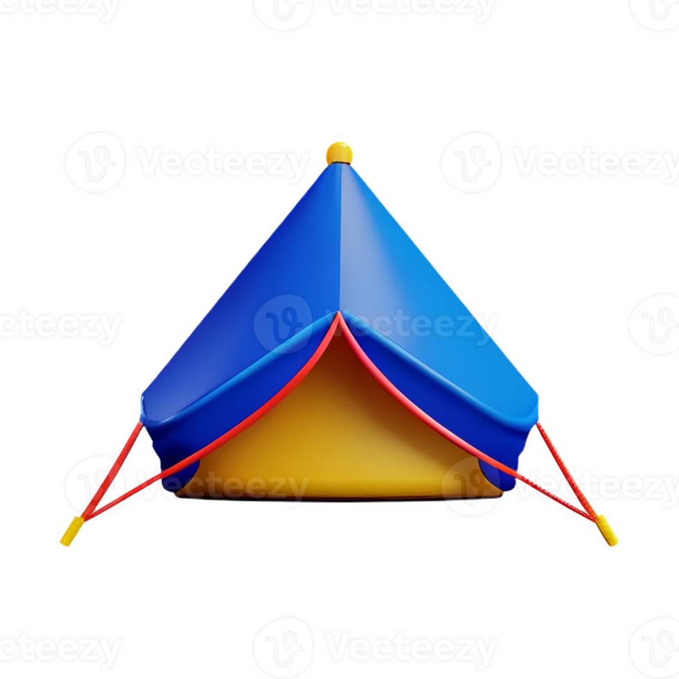 tent 3d renderen icoon illustratie png